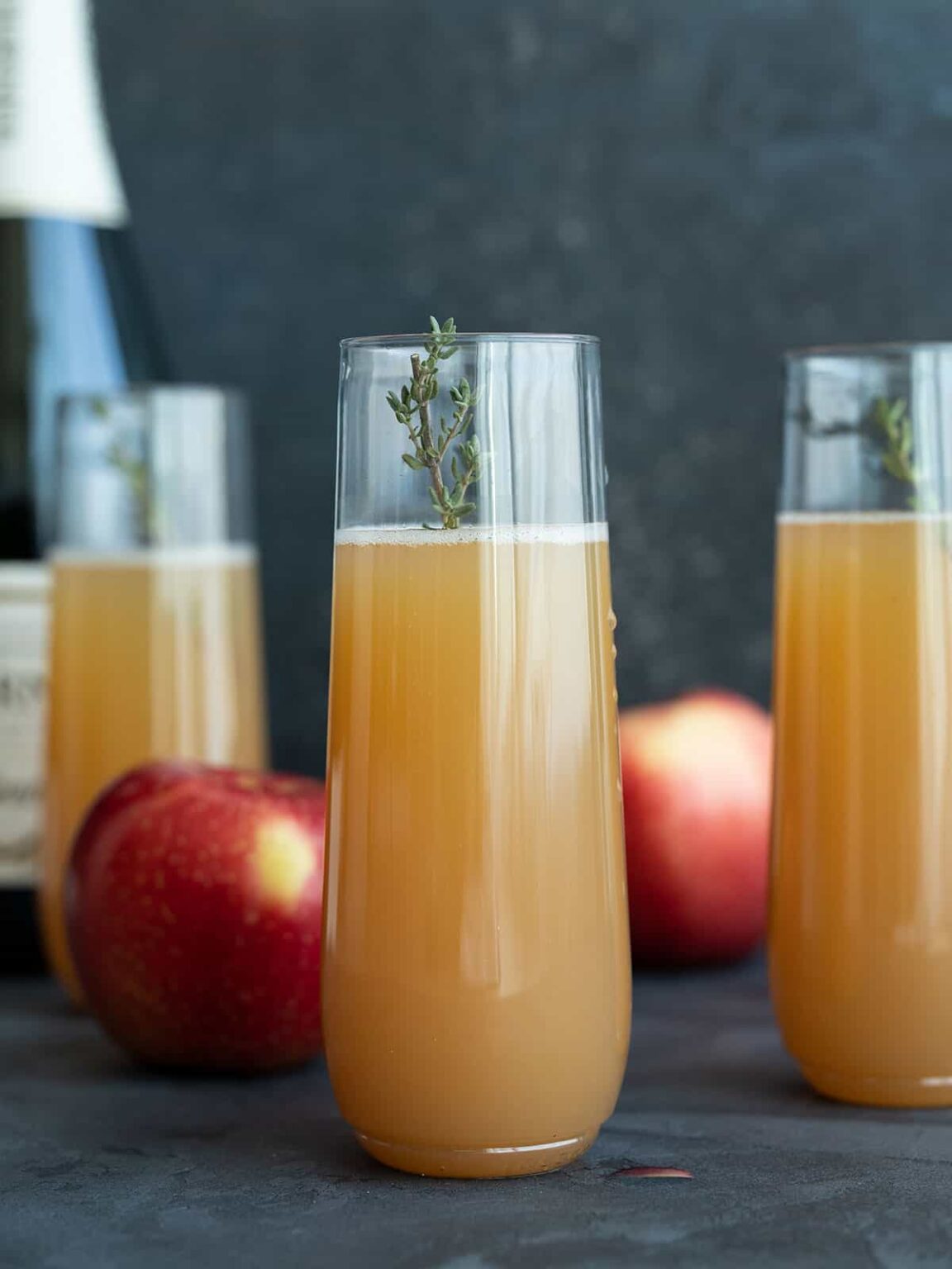 Apple Cider Mimosas - Easy Holiday Cocktail - Budget Bytes