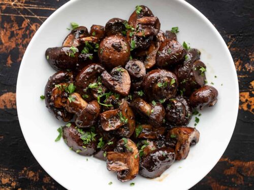 Balsamic Roasted Mushrooms - Budget Bytes