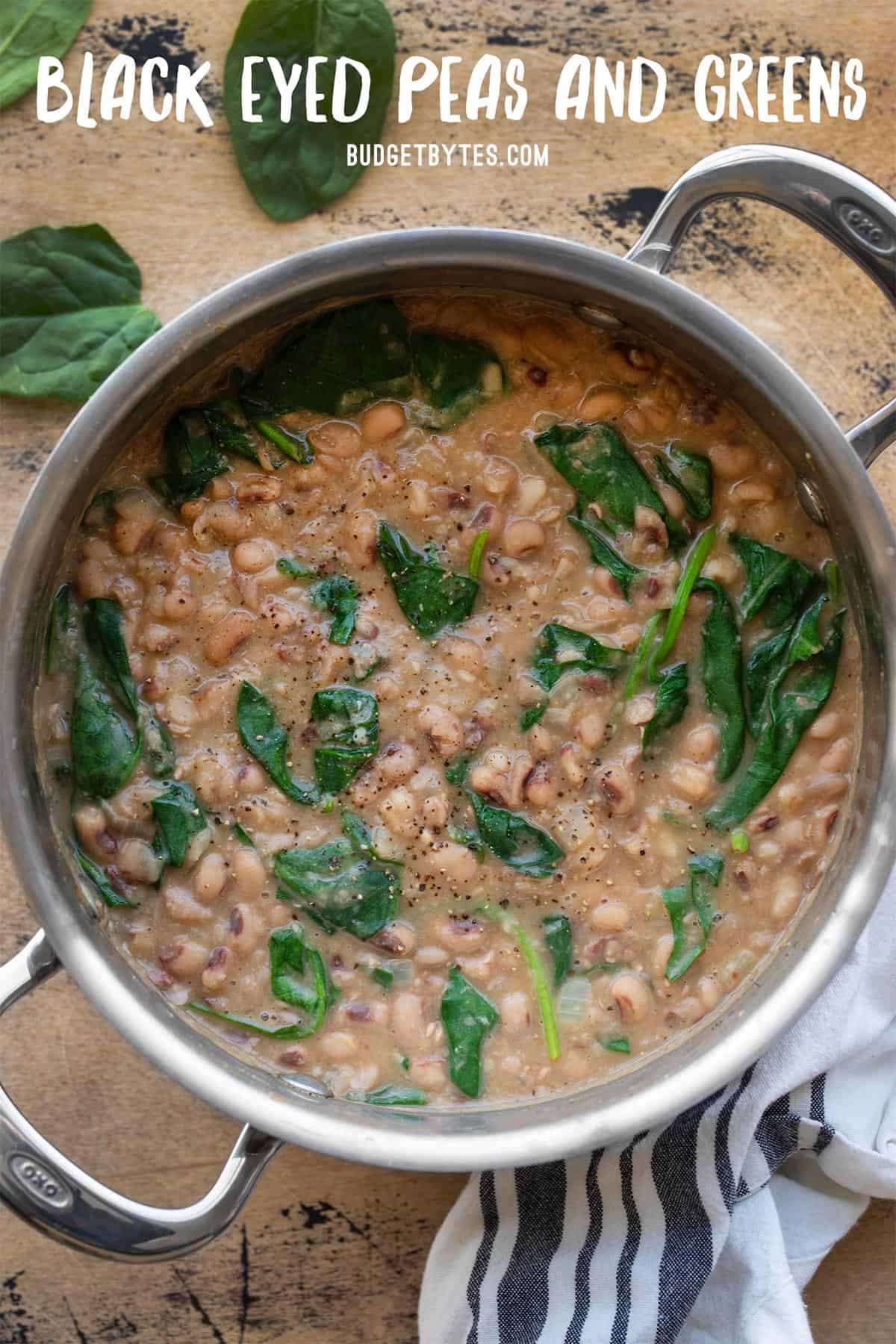 Quickie Black Eyed Peas and Greens - Budget Bytes