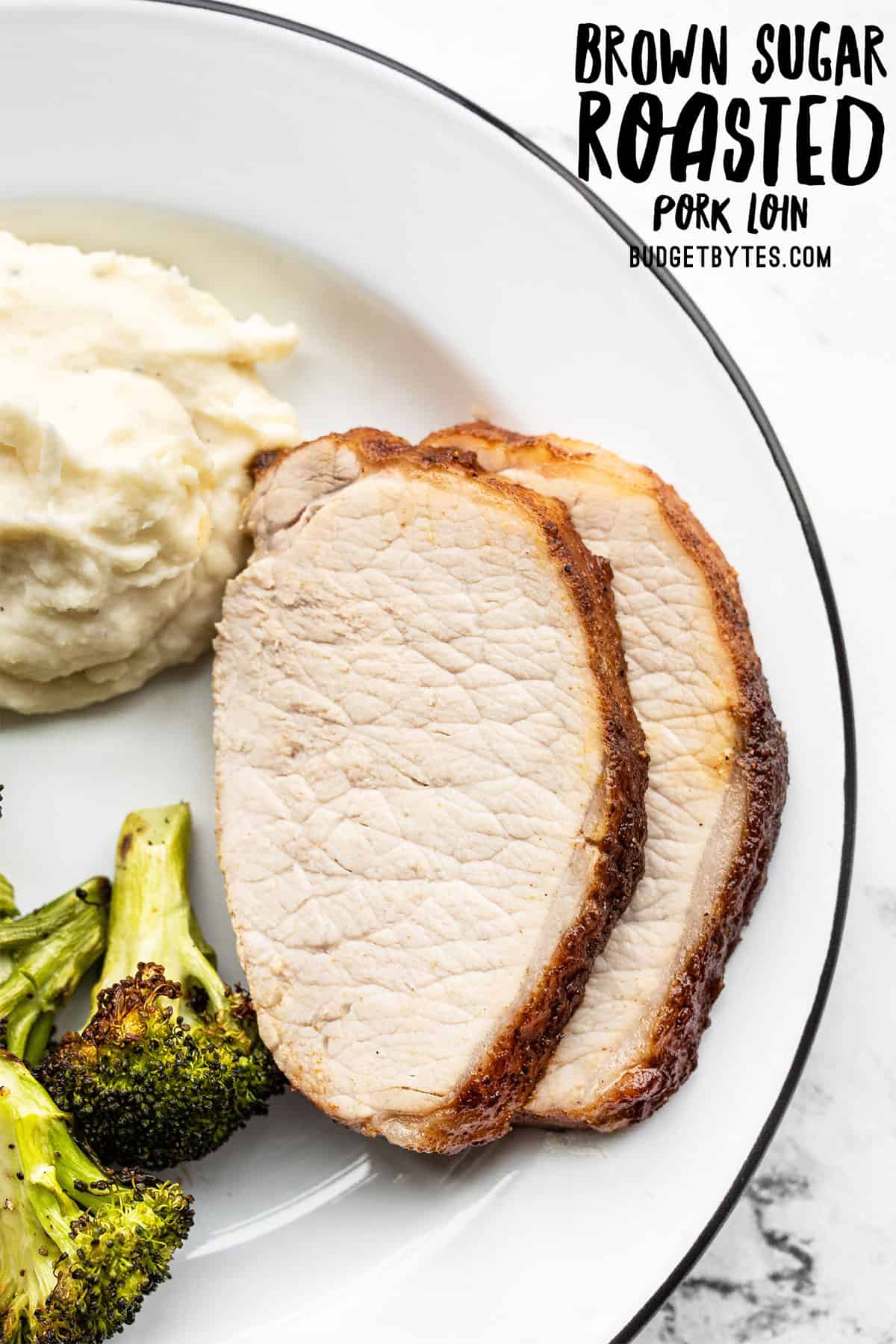 Brown Sugar Roasted Pork Loin - Tender and Juicy! - Budget Bytes