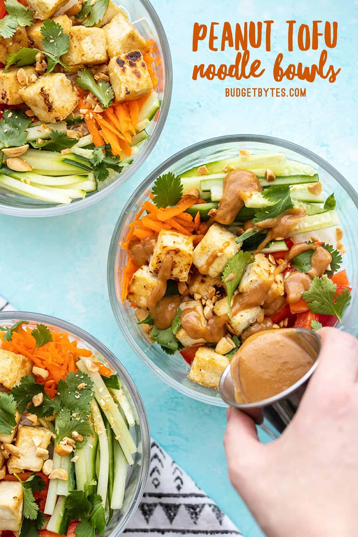 Peanut Tofu Noodle Bowls - Budget Bytes