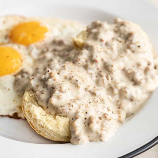 Easy Country Sausage Gravy Budget Bytes   Country Sausage Gravy Front 640x640 