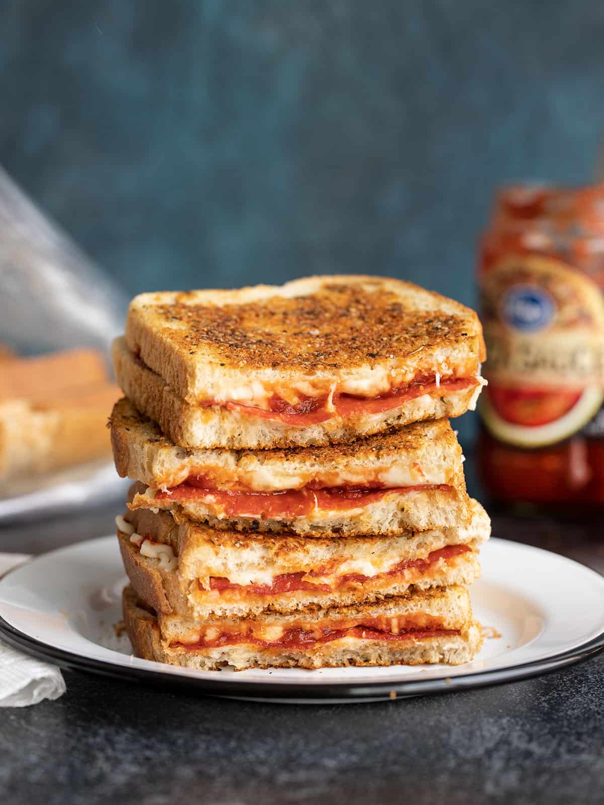 Pizza Melts (Pizza Grilled Cheese) - Budget Bytes