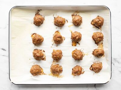 BBQ Meatballs With Cheese Grits - Budget Bytes