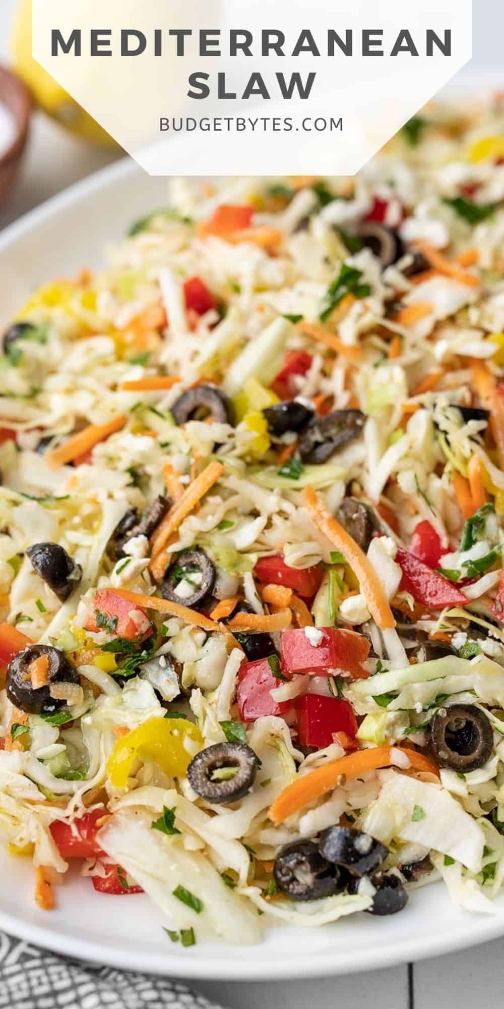 Mediterranean Coleslaw No Mayonnaise Budget Bytes 5645