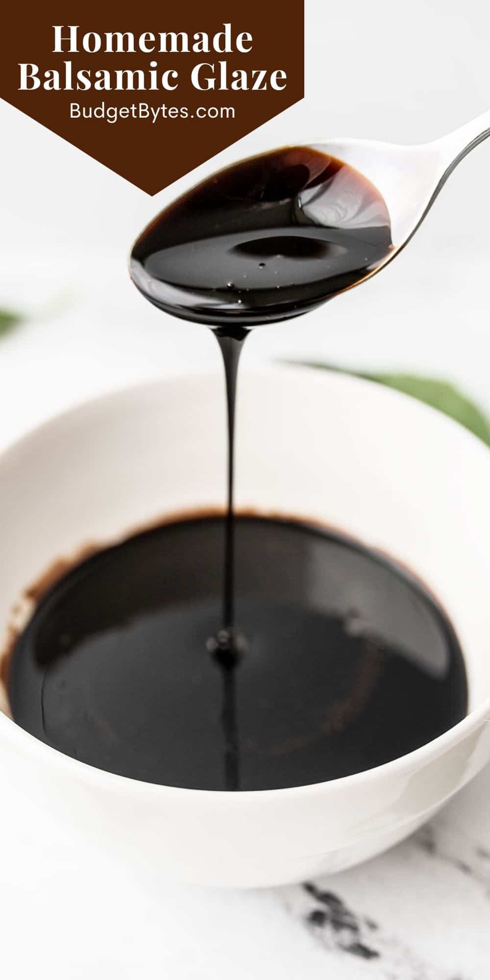 Homemade Balsamic Glaze Recipe Balsamic Reduction Budget Bytes