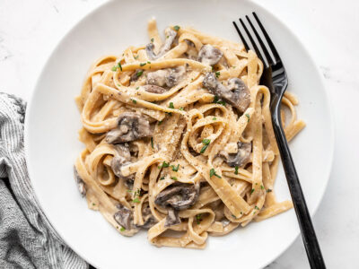 One Pot Creamy Mushroom Pasta - Budget Bytes