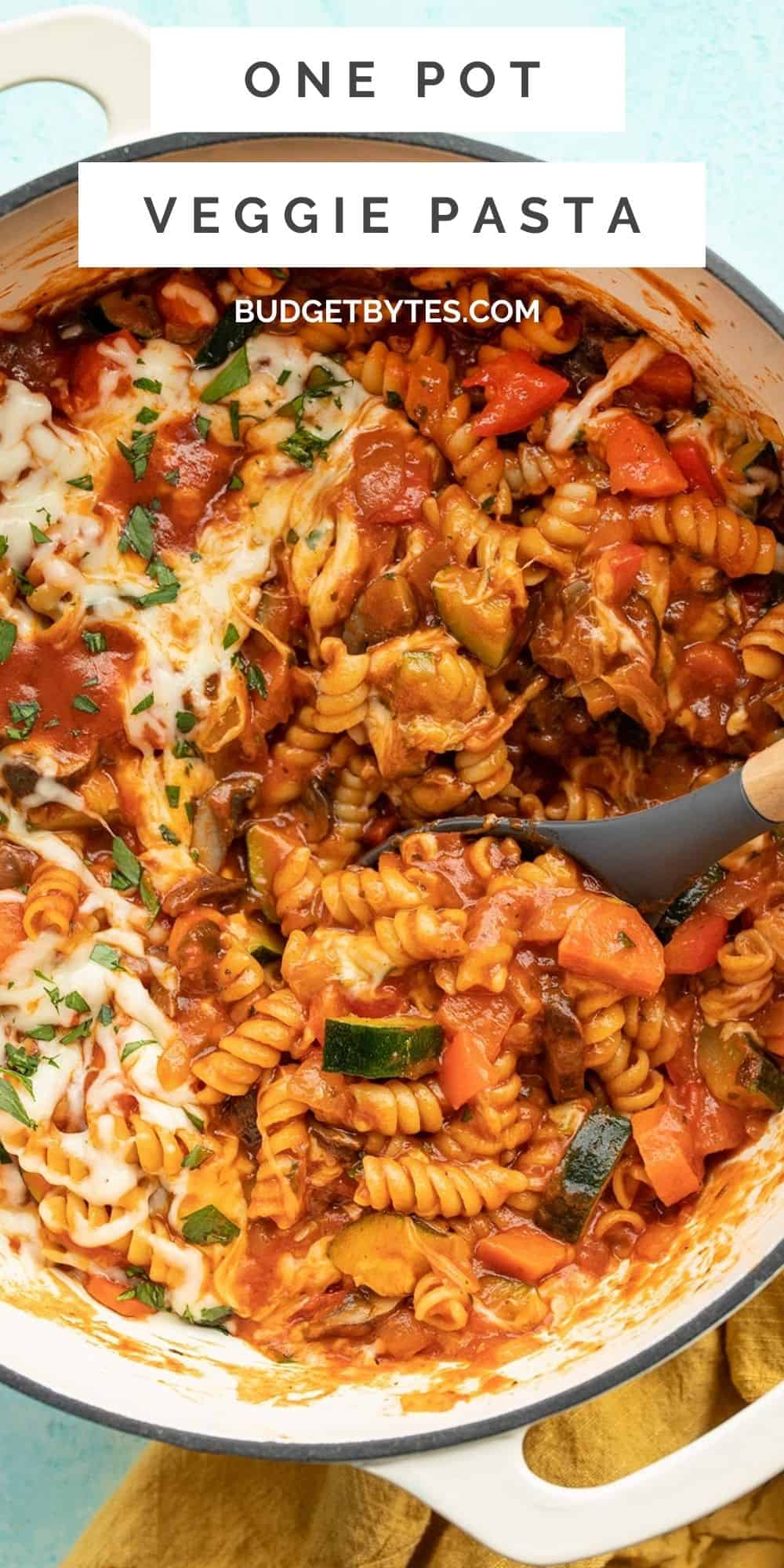 One Pot Veggie Pasta Budget Bytes