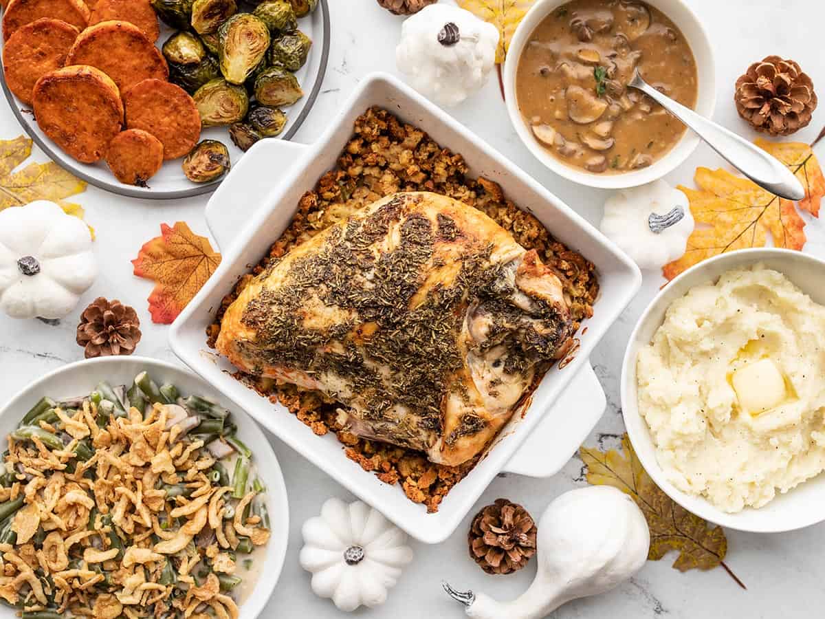 Five Thanksgiving Sides in One Sheet Pan Recipe