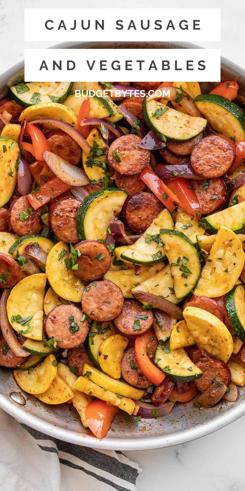 Cajun Sausage and Vegetables - Budget Bytes