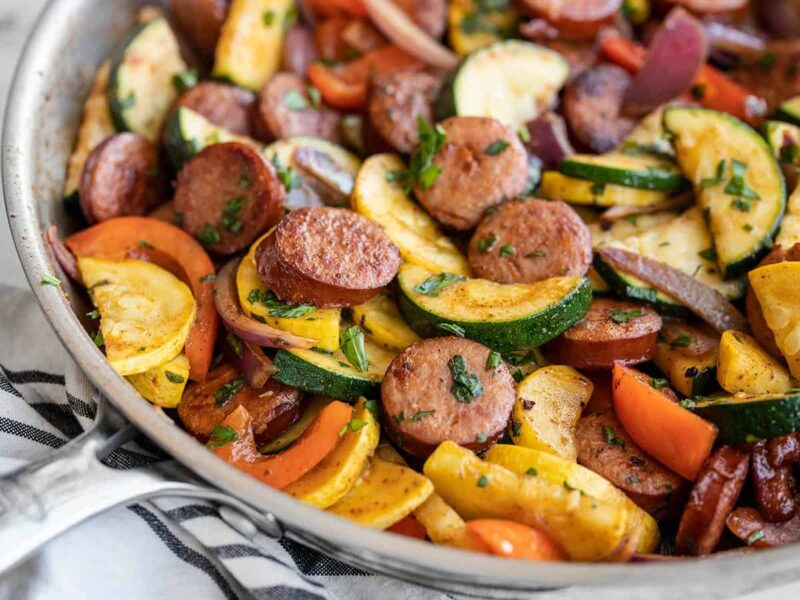 Cajun Sausage and Vegetables - Budget Bytes