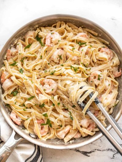 Shrimp Alfredo Pasta - Budget Bytes