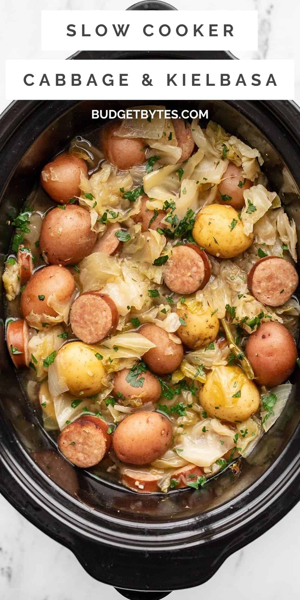 Slow Cooker Cabbage and Sausage - Budget Bytes