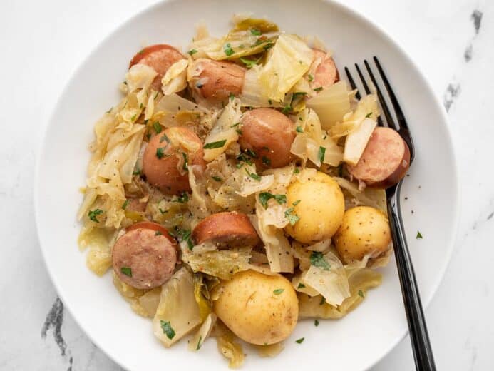 Slow Cooker Cabbage and Sausage - Budget Bytes