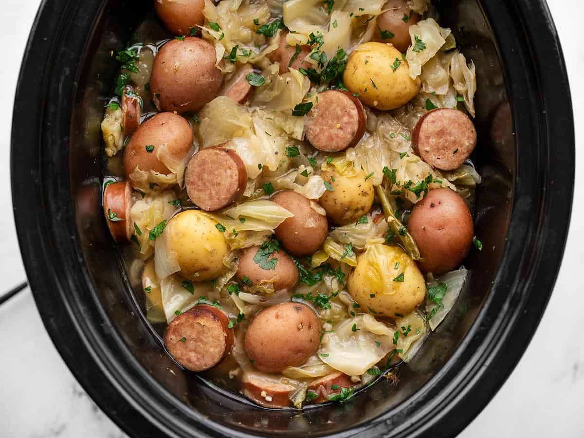 Slow Cooker Cabbage and Sausage - Budget Bytes