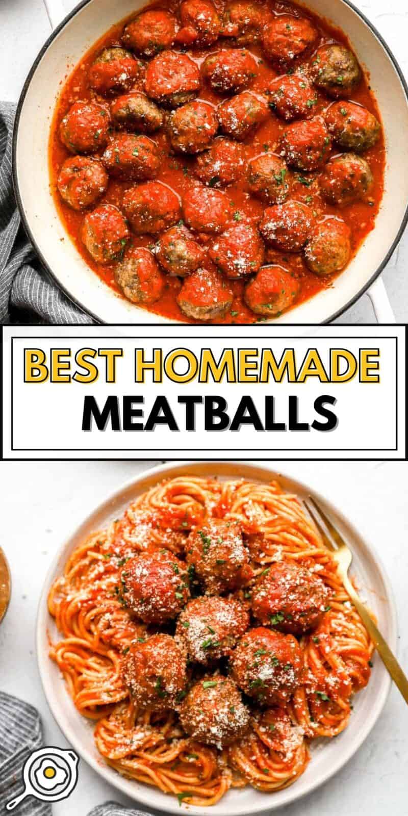 homemade meatballs recipe pin