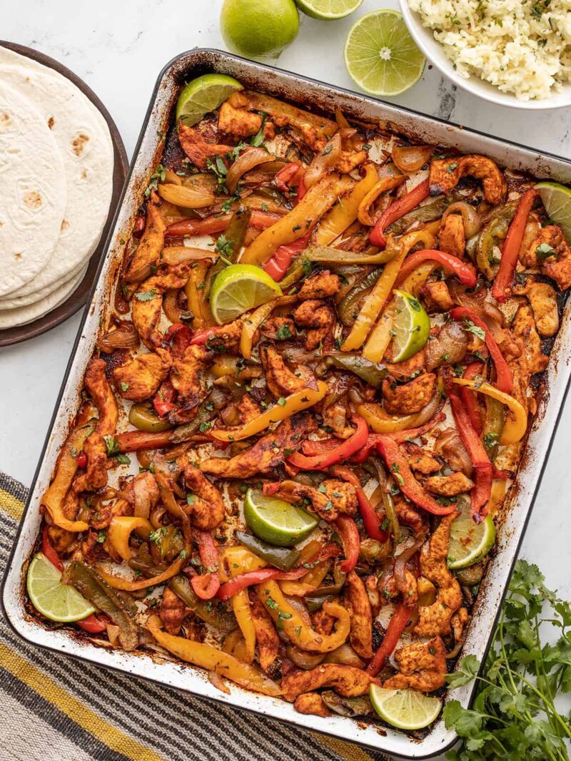 Sheet Pan Chicken Fajitas - Budget Bytes