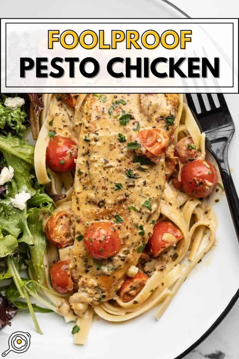 Creamy Pesto Chicken pin image