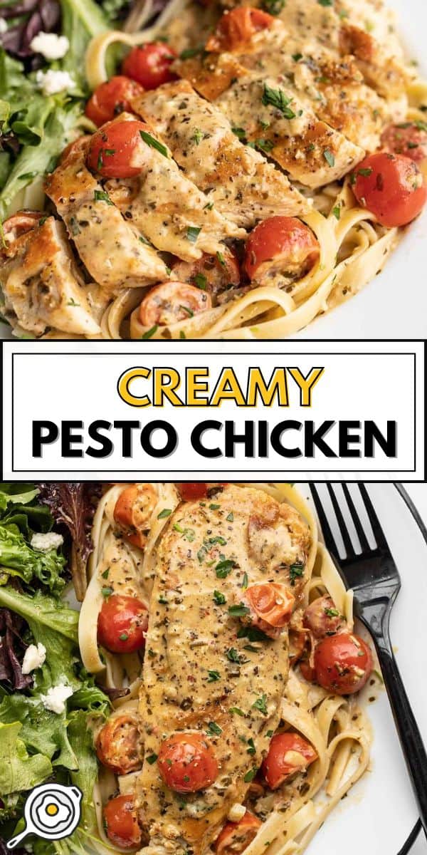 Creamy Pesto Chicken pin image