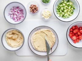Loaded Hummus Pitas - Budget Bytes