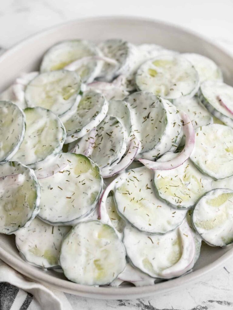 Creamy Cucumber Salad Budget Bytes 7384