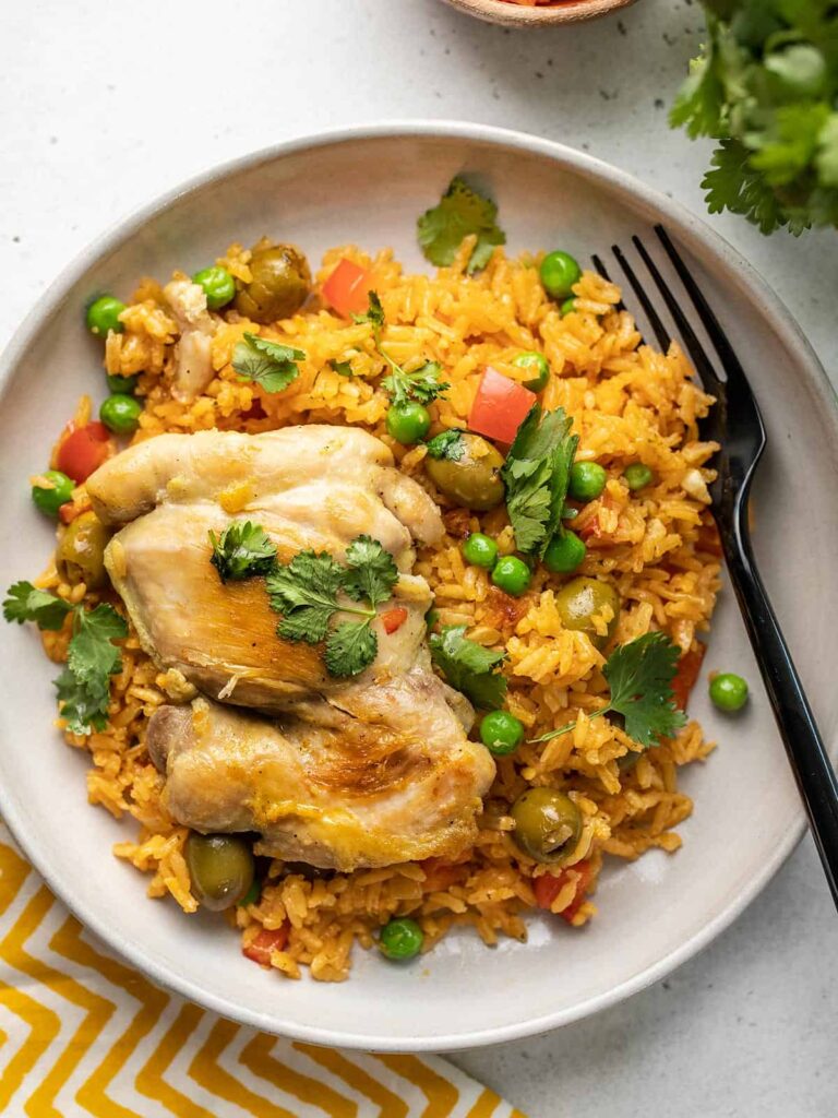 Arroz Con Pollo (Puerto Rican Chicken and Rice) - Budget Bytes