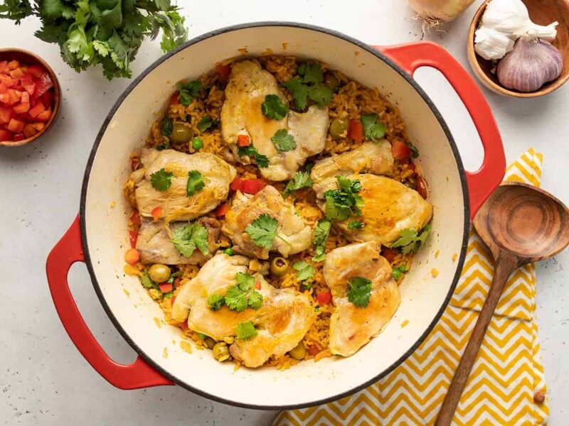 Arroz Con Pollo (Puerto Rican Chicken And Rice) - Budget Bytes