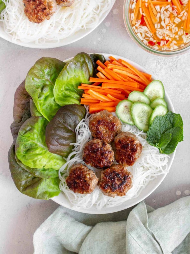 Bún Chả (Vietnamese Meatballs) - Budget Bytes