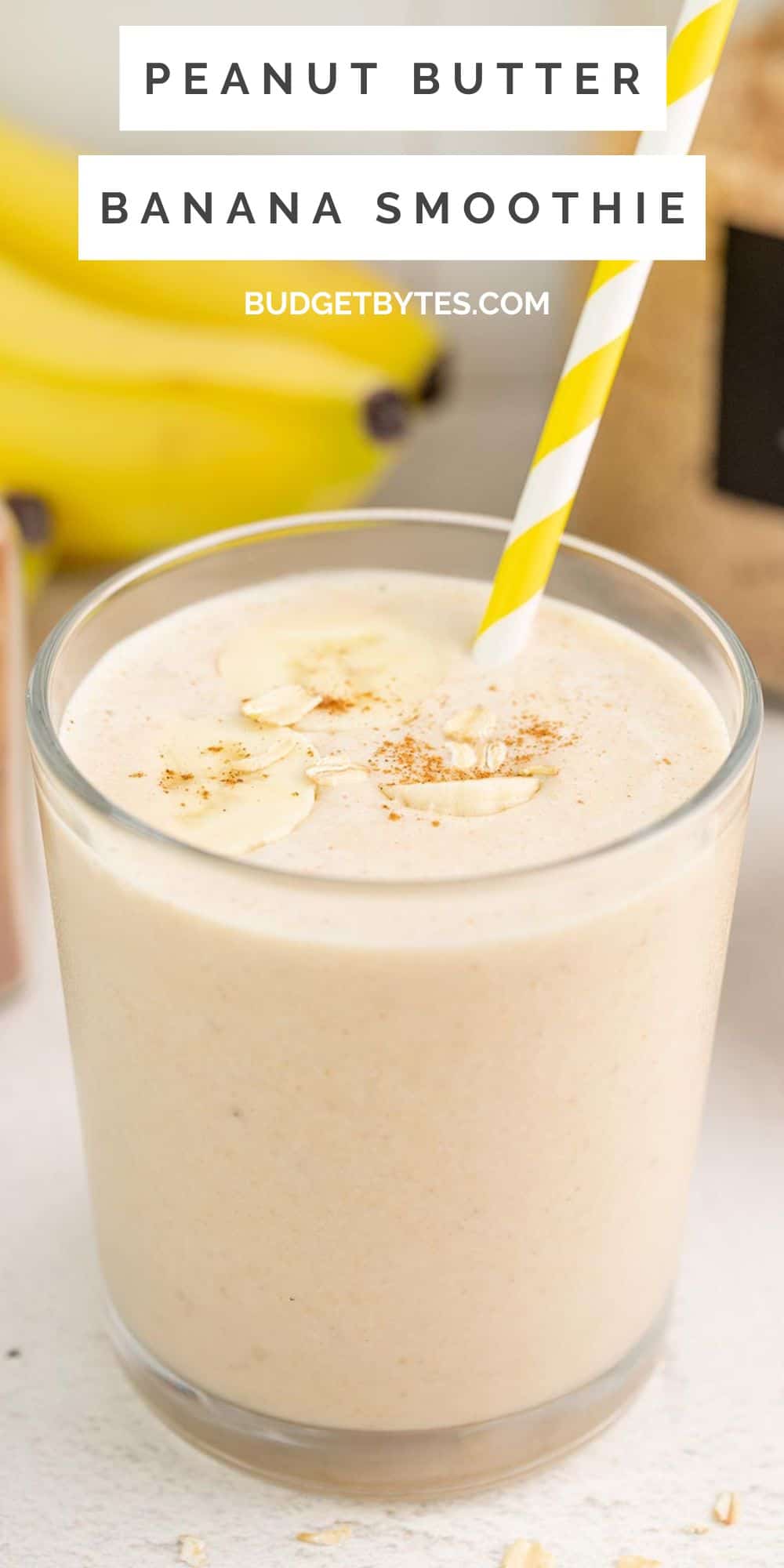 Peanut Butter Banana Smoothie - Budget Bytes