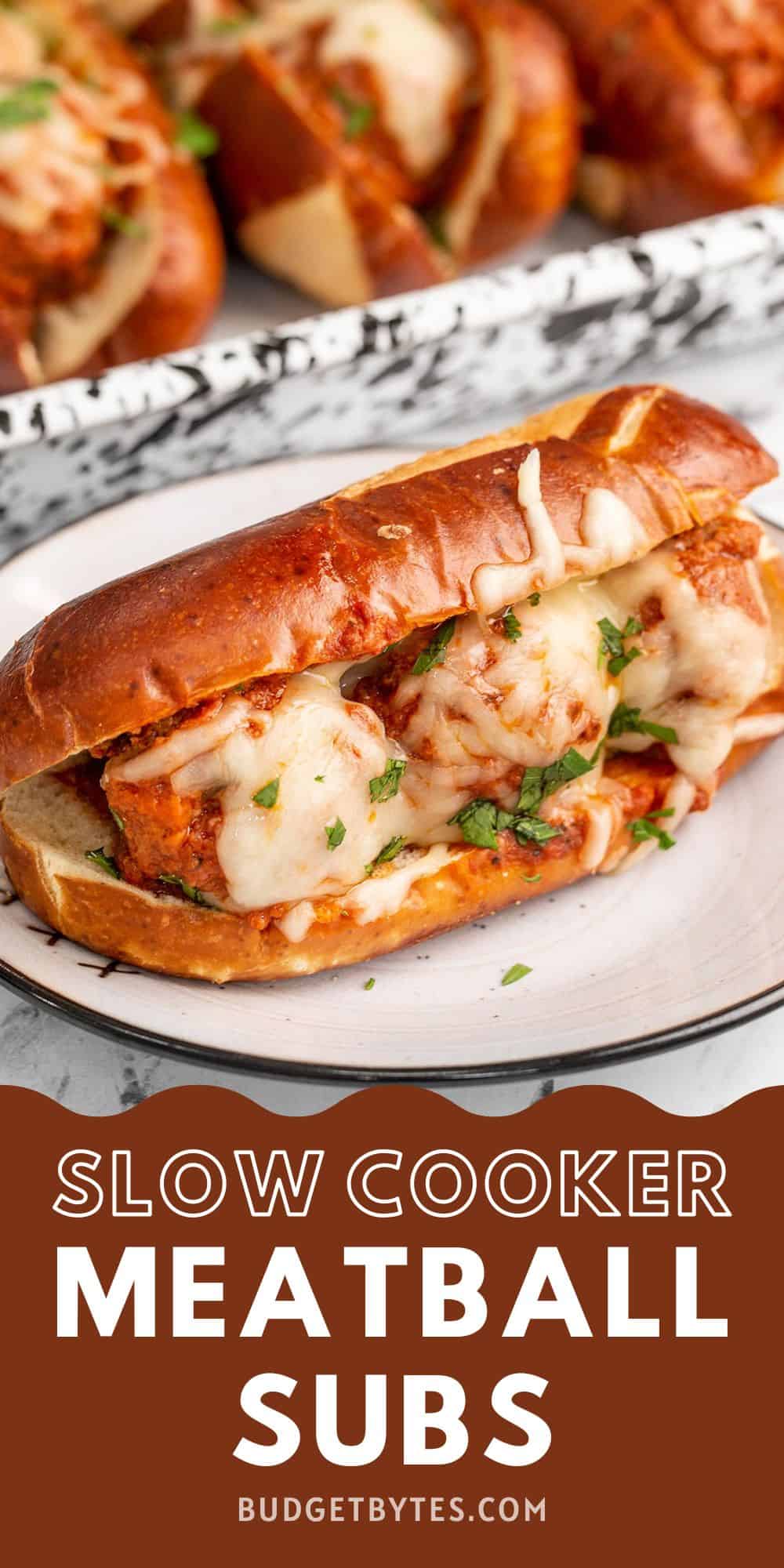 Slow Cooker Meatball Subs - Budget Bytes