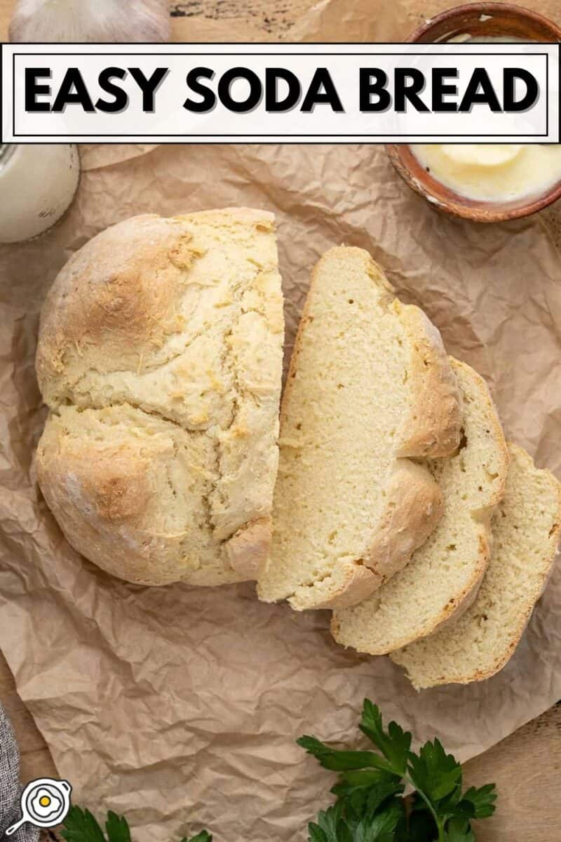 easy soda bread pin image