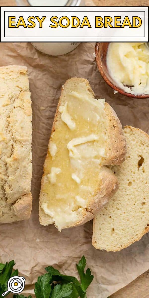 easy soda bread pin image