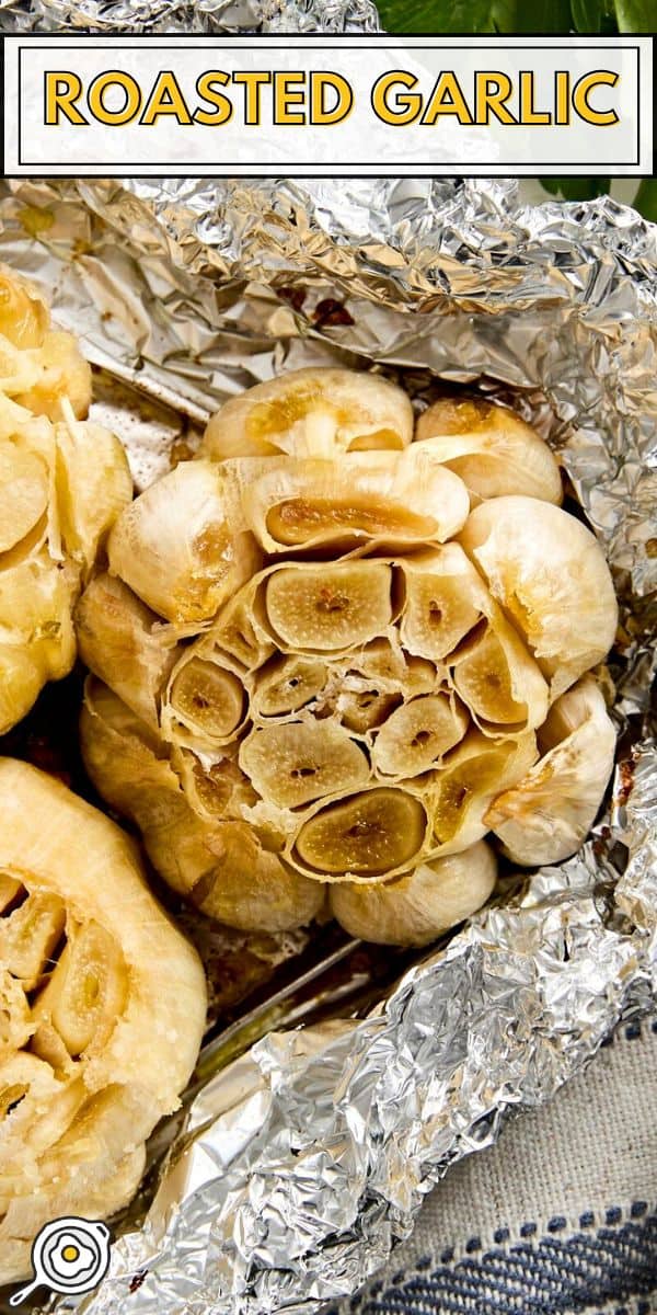 roasted garlic pin image