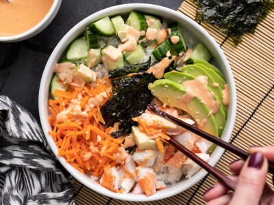 Homemade Sushi Bowls with DIY Sriracha Mayo - Budget Bytes