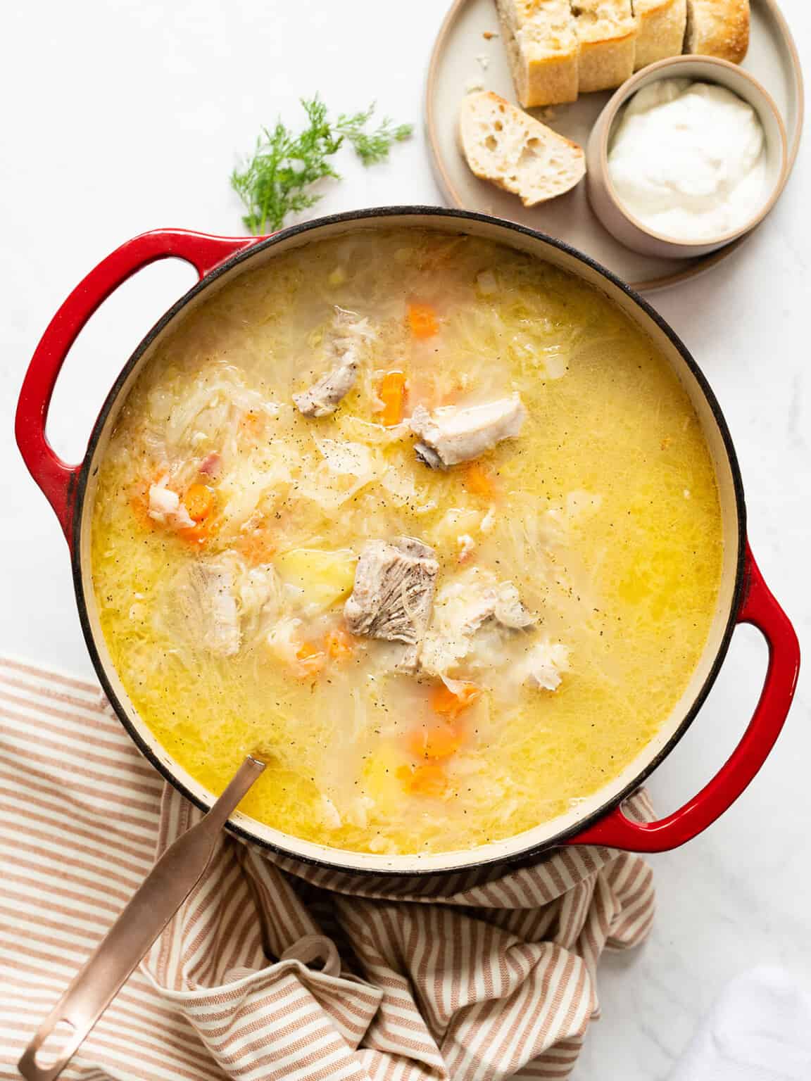 Kapusniak (Ukrainian Sauerkraut Soup) - Budget Bytes