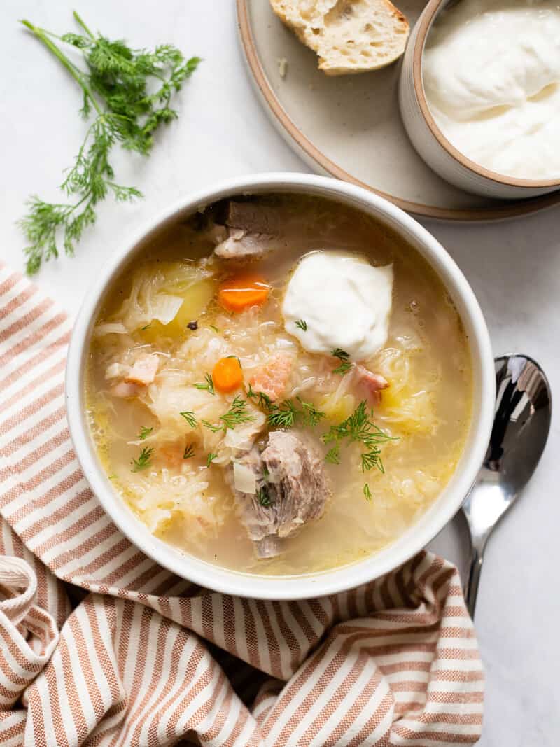 Kapusniak (Ukrainian Sauerkraut Soup) - Budget Bytes