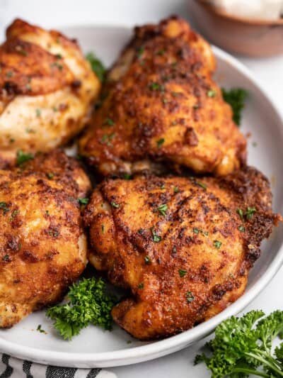 Air Fryer Chicken Thighs - Budget Bytes