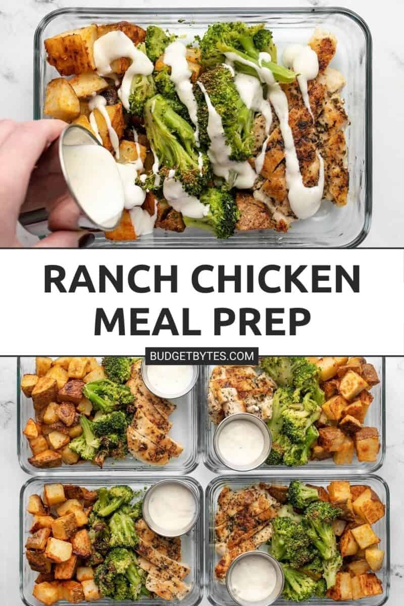 Ranch Chicken Meal Prep - Budget Bytes