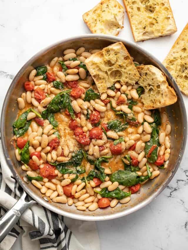 Saucy White Beans with Spinach - Budget Bytes