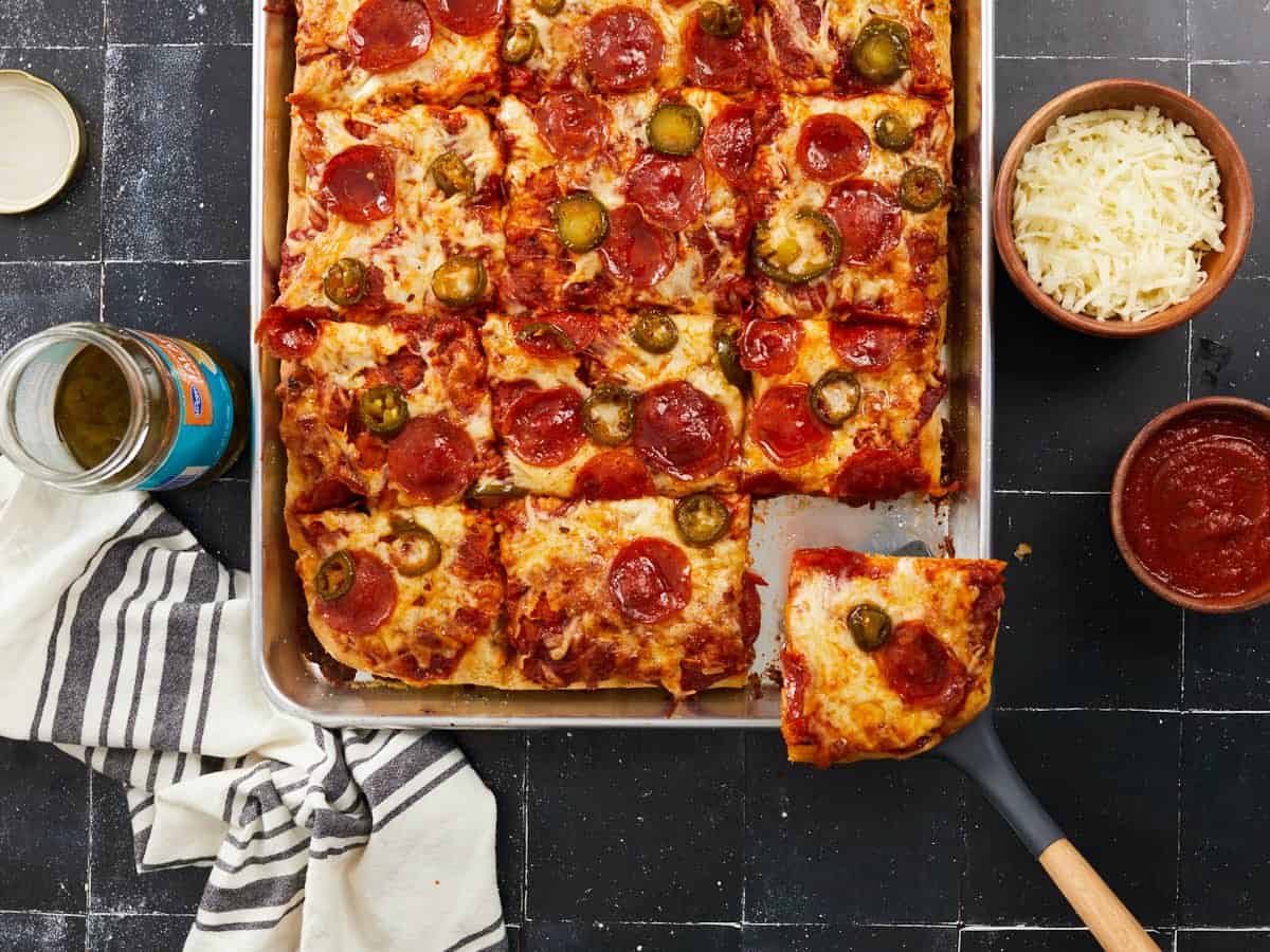 Sheet Pan Pizza - Budget Bytes
