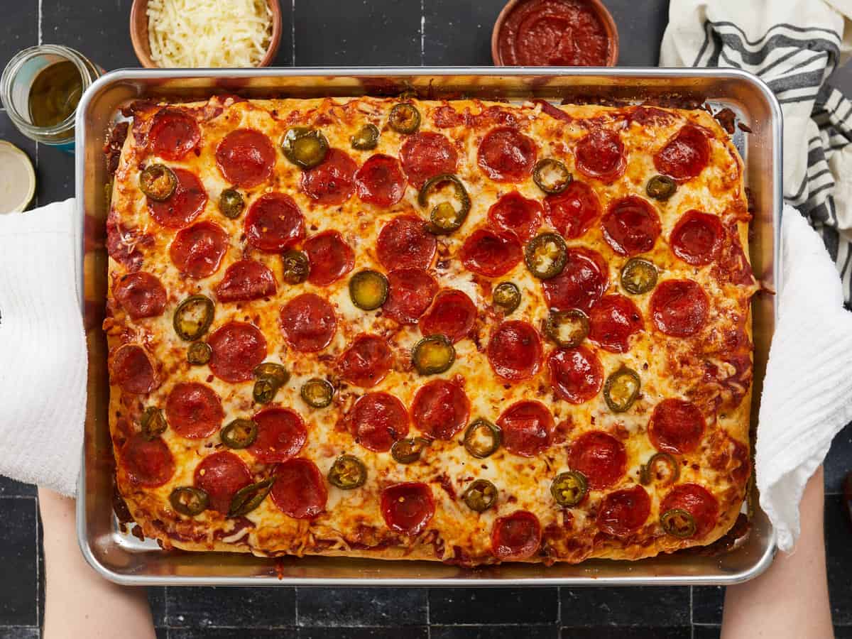 Sheet Pan Pizza with Roasted Tomato Sauce – A Simple Palate