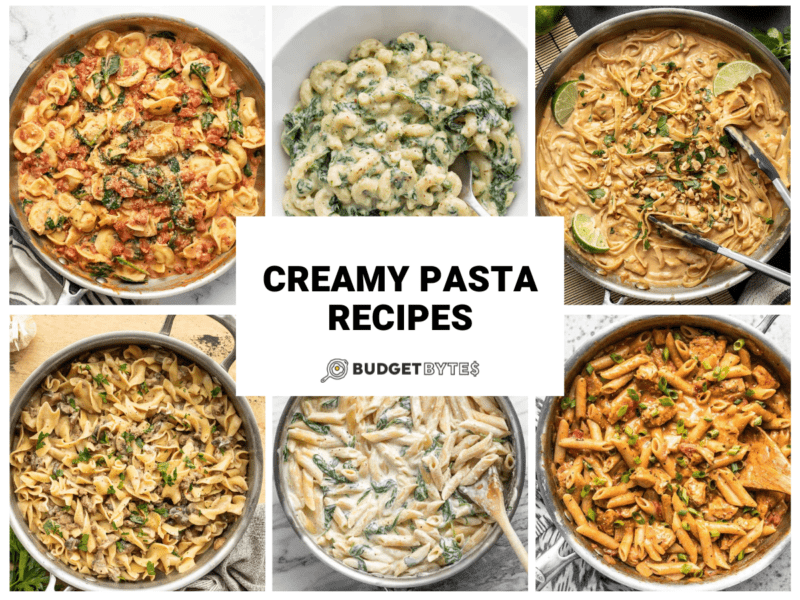 Creamy Pasta Recipes Budget Bytes