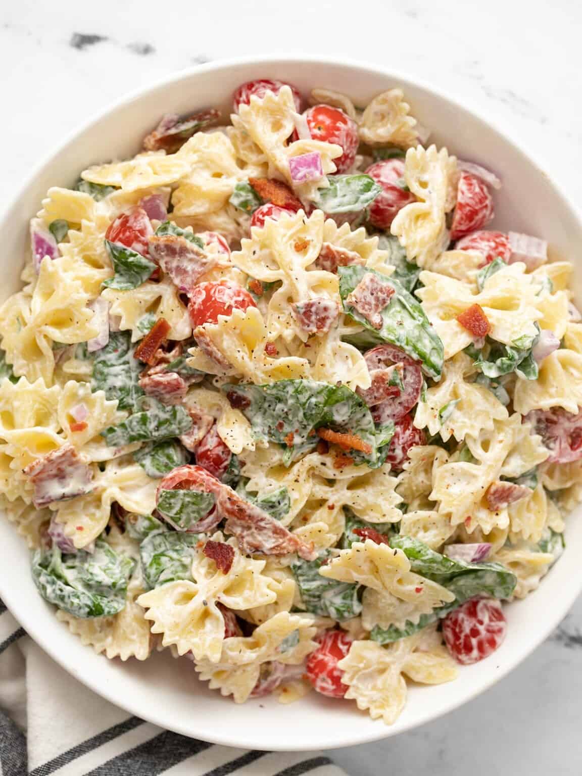 BLT Pasta Salad Budget Bytes