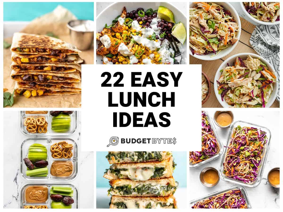 Easy Lunch Ideas - Budget Bytes