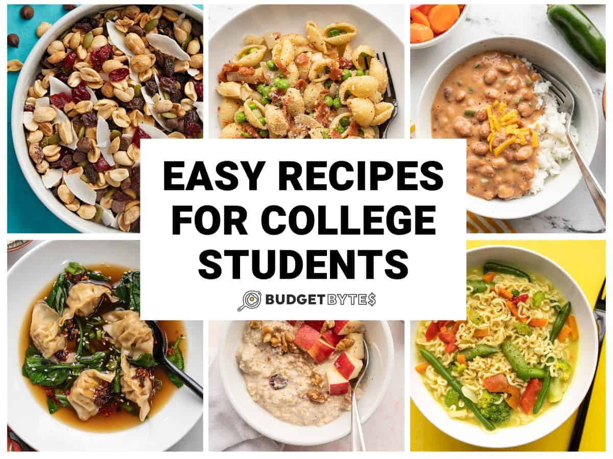 40+ Easy Recipes for College Students 
