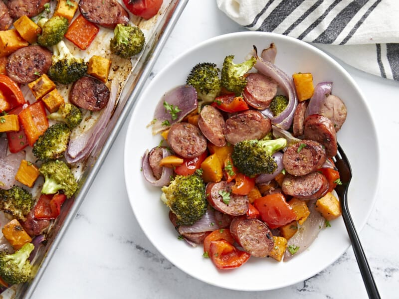 Sheet Pan Chicken Sausage Dinner - Budget Bytes