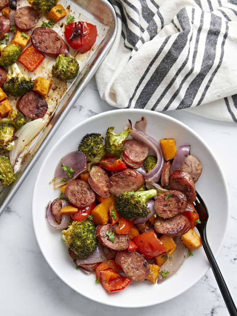 Sheet Pan Chicken Sausage Dinner - Budget Bytes