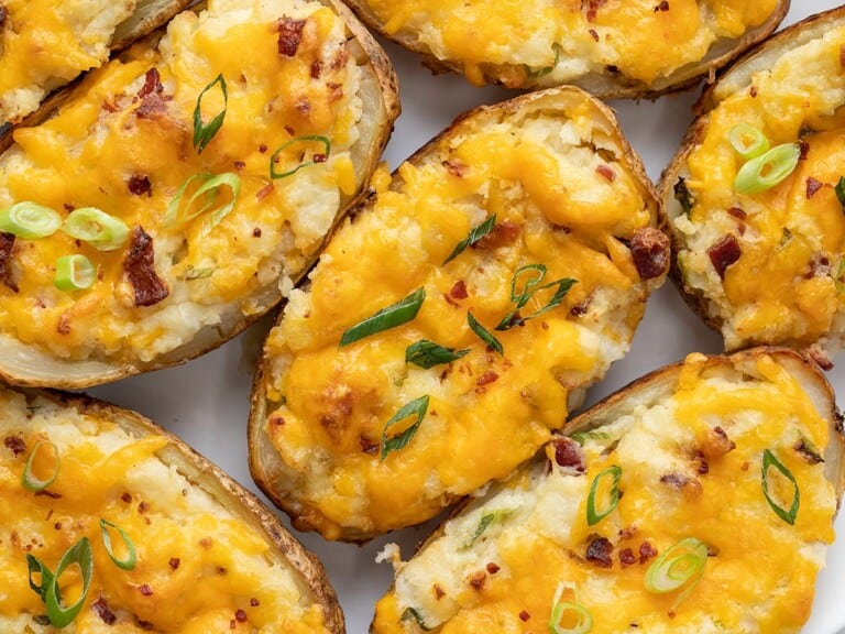 Broccoli Cheddar Stuffed Baked Potatoes - Budget Bytes