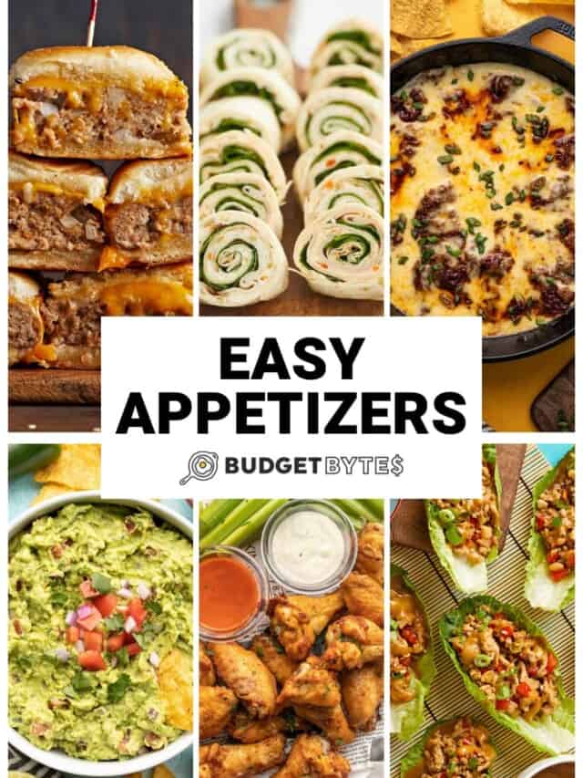Easy Appetizers! - Budget Bytes