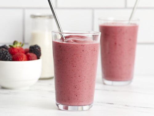 Mixed Berry Smoothie (Healthy & Delicious!) - Little Sunny Kitchen